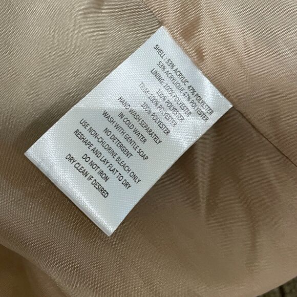 Sak Fifth Avenue Men Full Zip Sweater Jacket Size Medium Elbow Patch M238 -26 - Picture 12 of 16